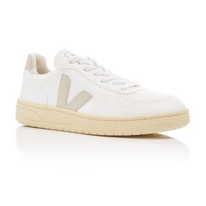 VEJA V-10 leather and suede sneakers